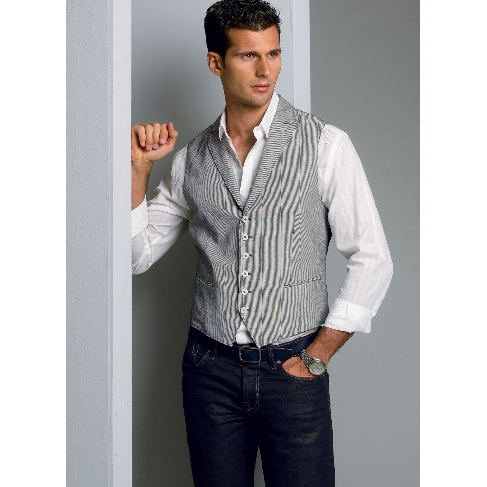 Vogue Men's Vest V8987 - Sewing Pattern