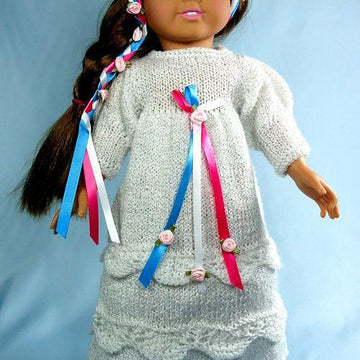 Renaissance Princess Dress,  Knitting Patterns fit American Girl and other 18-Inch Dolls
