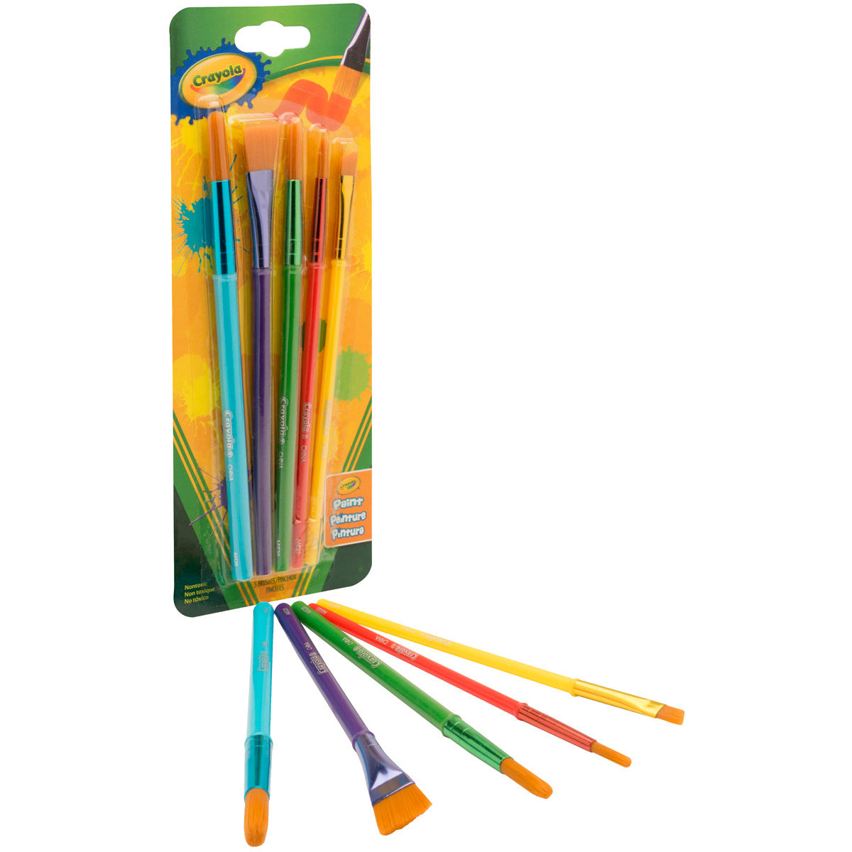 Crayola Art & Craft Brushes - 5/Pkg