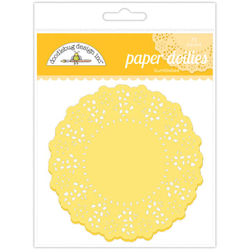 Doodlebug Doilies 4.5" 75/Pkg - Bumblebee