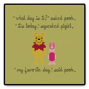 Pooh and Piglet - PDF Cross Stitch Pattern