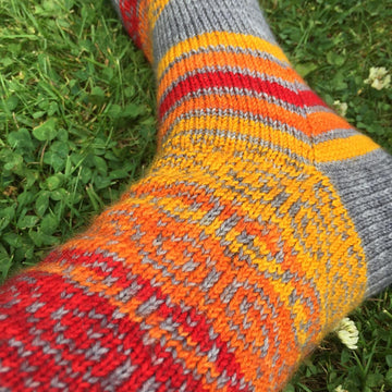 Swirls and Stripes socks