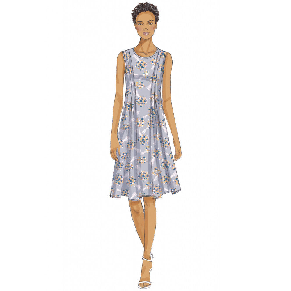 Vogue Misses' Released-Pleat Fit-and-Flare Dresses V9236 - Sewing Pattern