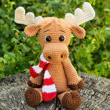 Cute Moose with Scarf