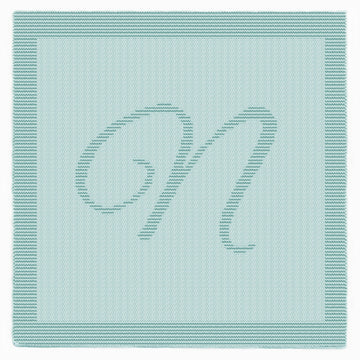 Very Easy Knitting Pattern - Letter N Stroller blanket