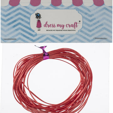 Dress My Crafts Satin Ribbon Twine 3m - Red