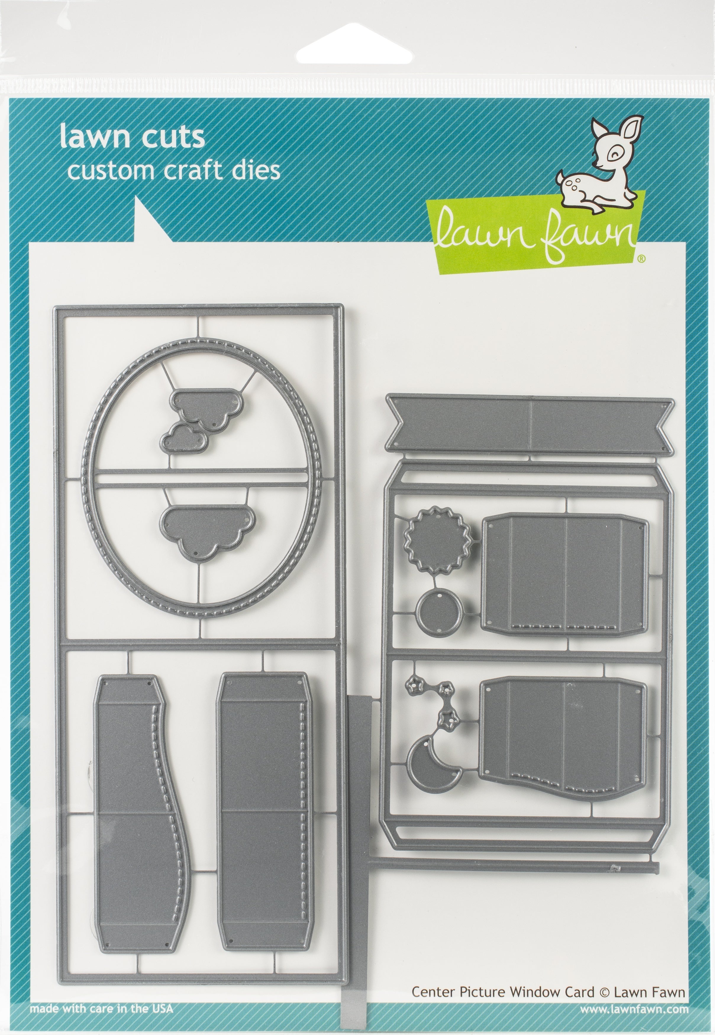 Lawn Fawn Lawn Cuts Custom Craft Die - Center Picture Window Card