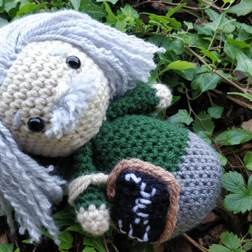 Albert Einstein crochet Amigurumi