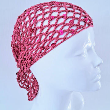 Triangular Mesh Sequin Scarf