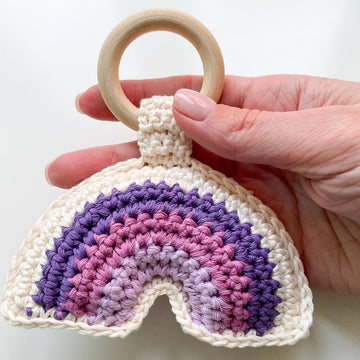 Rainbow baby rattle