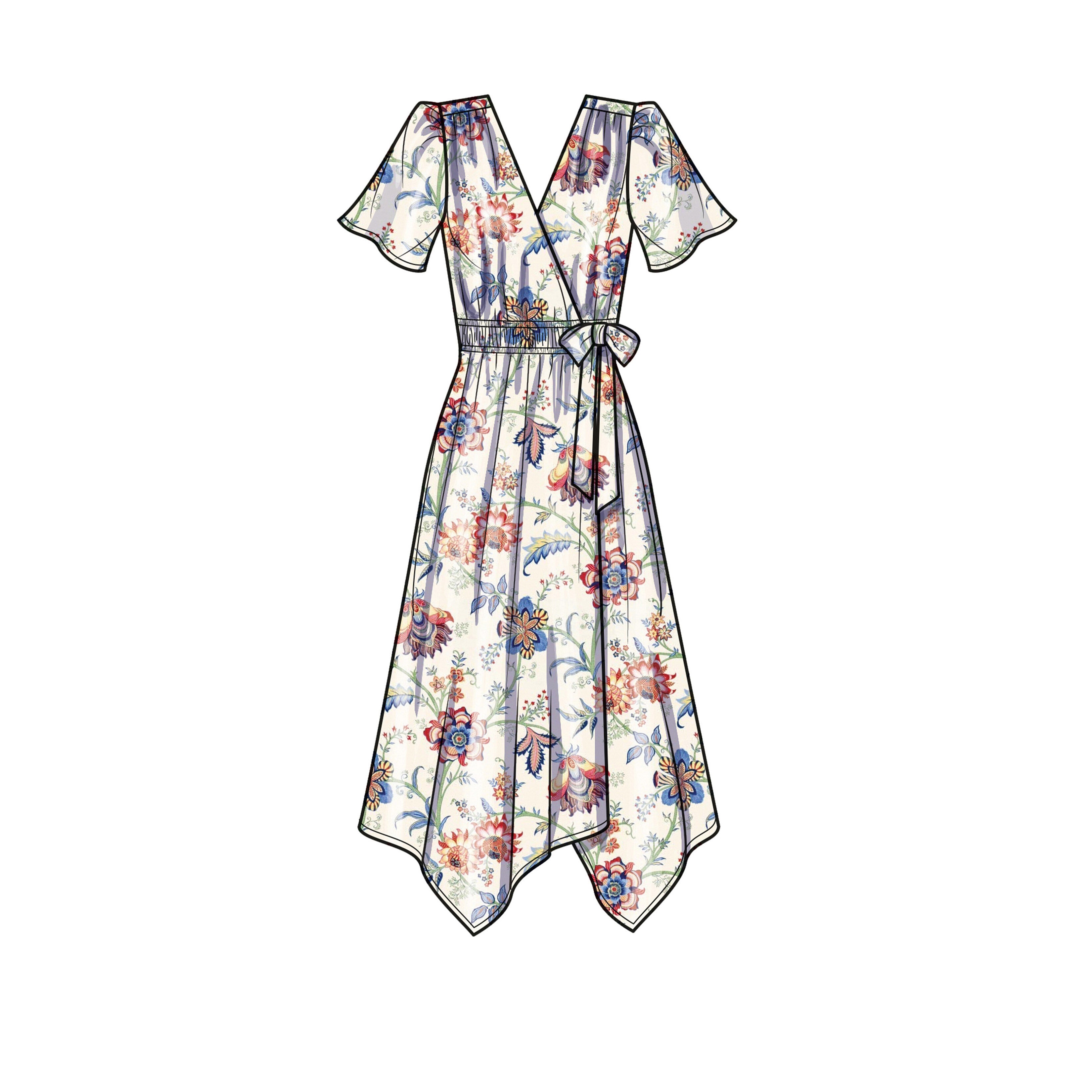 Simplicity Misses' Midi Wrap Dress S9639 - Sewing Pattern