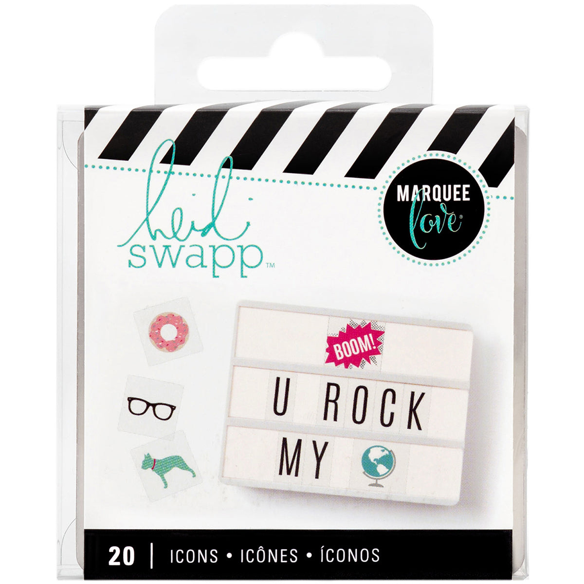 American Crafts Heidi Swapp Lightbox Original Inserts 20/Pkg - Bright Icons