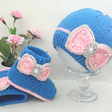 Knitted Baby Shoes Baby Beanie Pattern Baby Girl