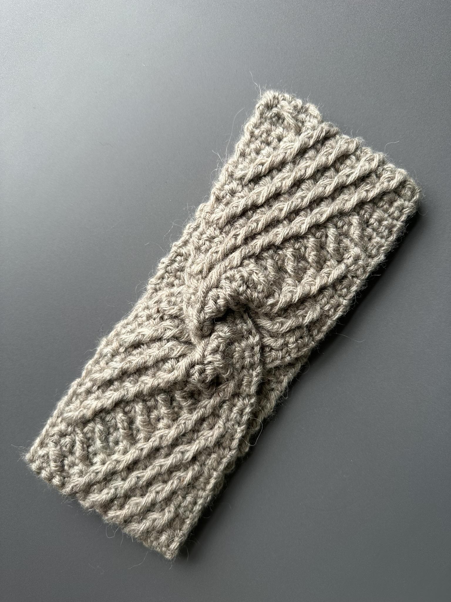 Crossline Crochet Headband