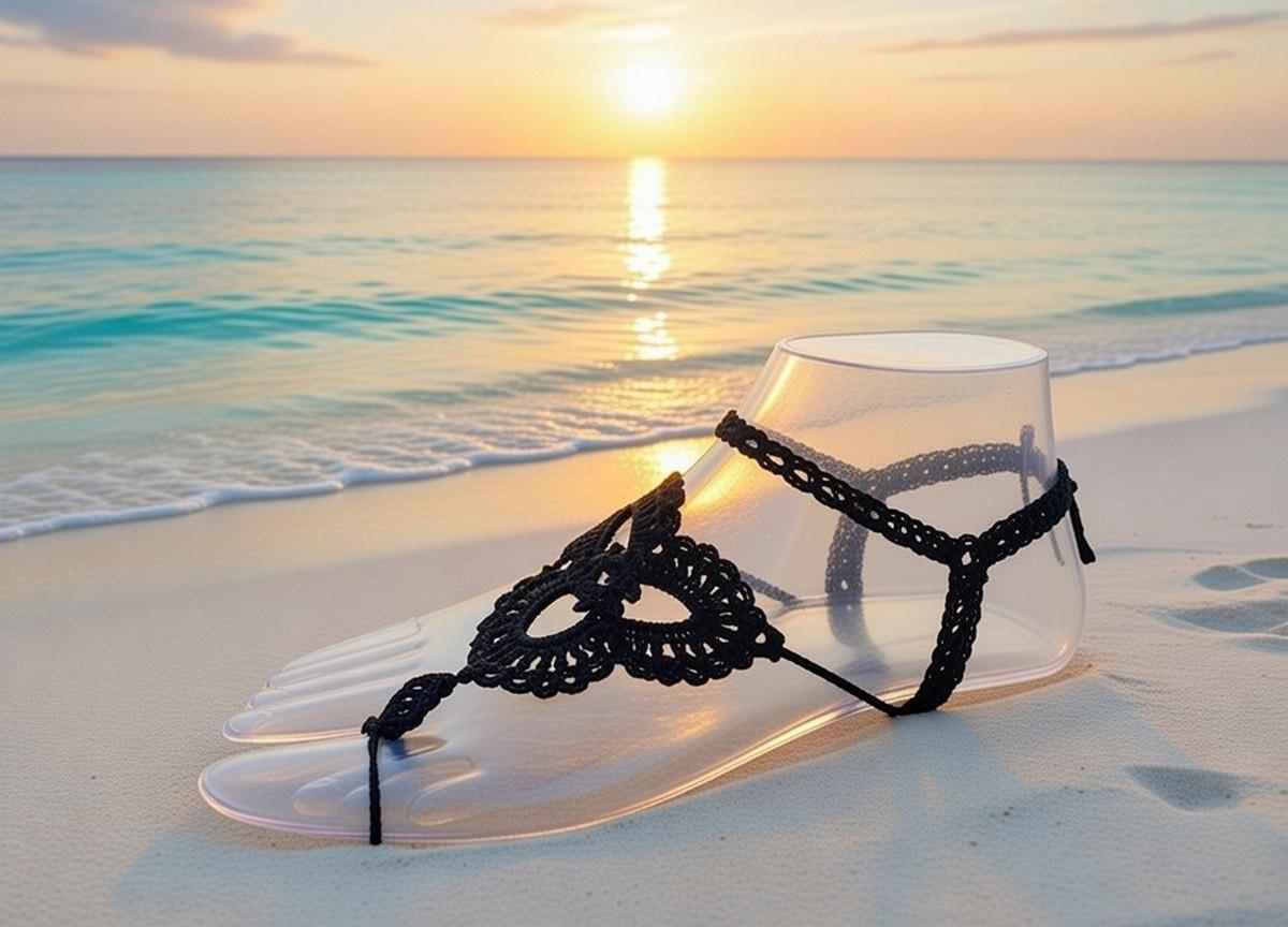 Crochet Barefoot Sandals – Boho Summer Anklet Pattern with Video & PDF