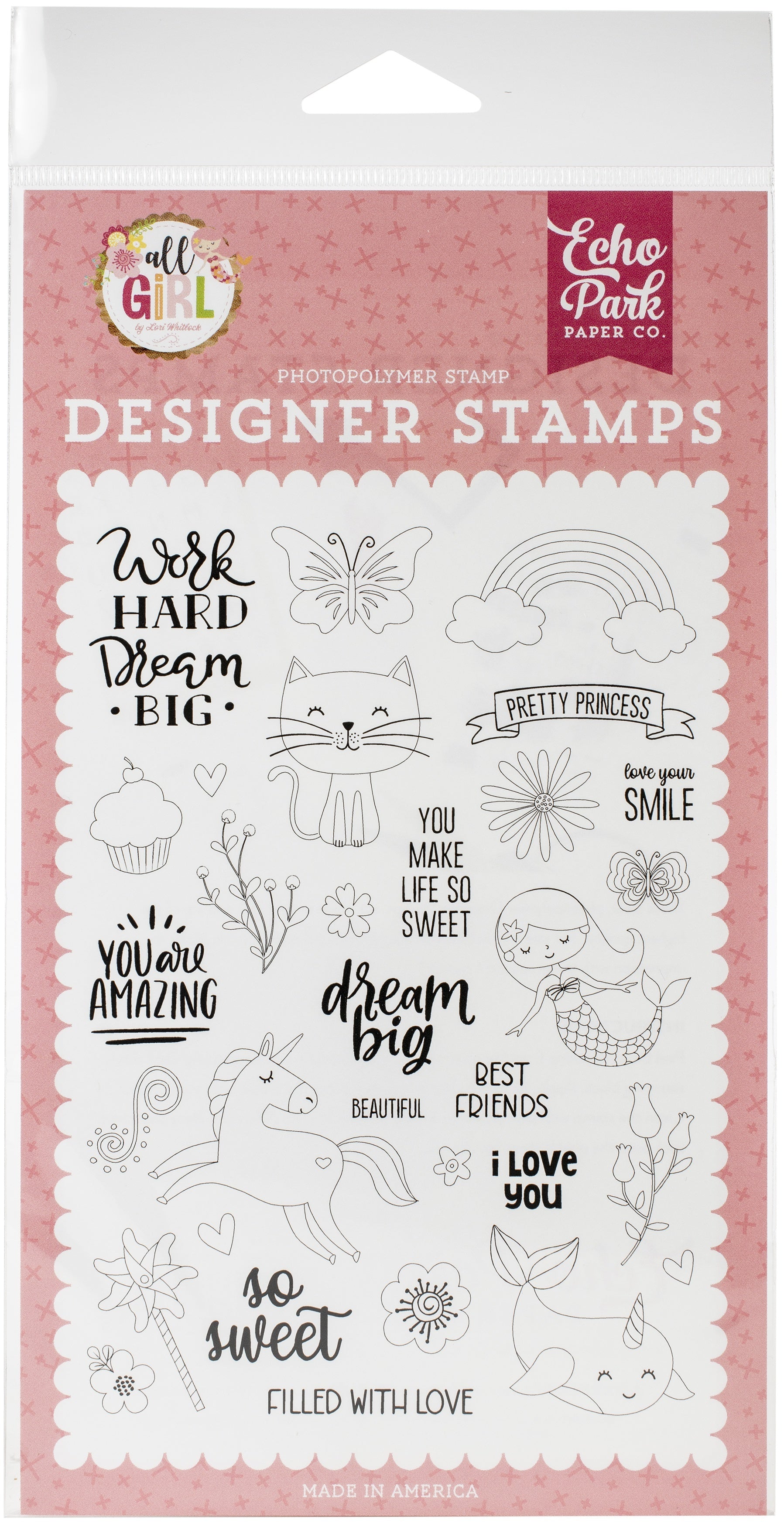 Echo Park Paper Echo Park Stamps - Dream Big, All Girl