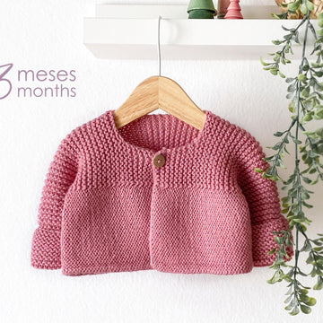 3 months - PINK LADY Knitted Cardigan