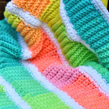 Retro Stripes Baby Blanket