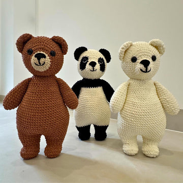 Bear Crochet Bundle: Teddy, Panda, Polar Bear Amigurumi (PDF Pattern)