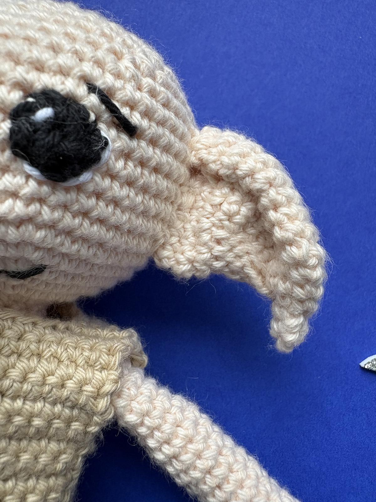 Hard-working elf amigurumi