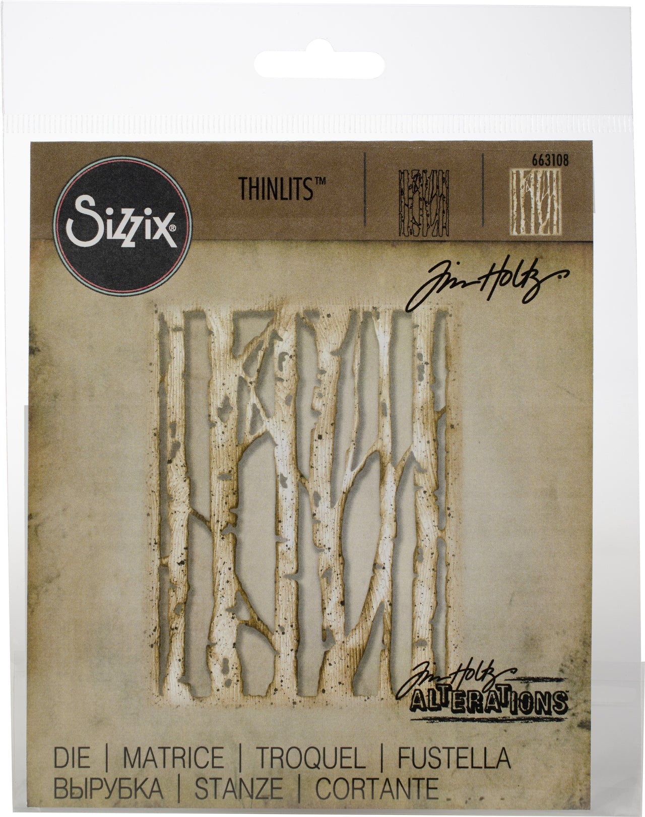 Sizzix Thinlits Dies By Tim Holtz - Branched Birch