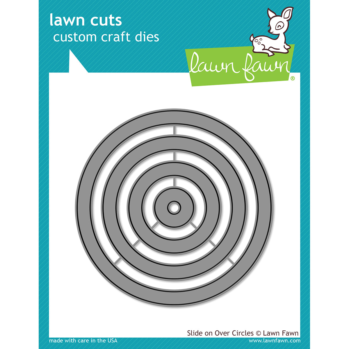 Lawn Fawn Lawn Cuts Custom Craft Die - Slide On Over Circles