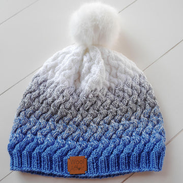 Strickanleitung – schicke Mütze mit Flechtmuster 18 Größen – No.153