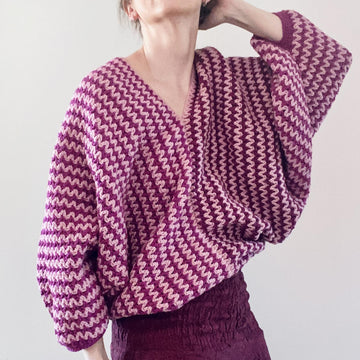 Zig Zag Wing Oversized Jumper