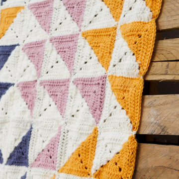 Kaleidoscope Granny Square Baby Blanket