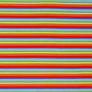 Poppy Fabrics - Colourful Rainbow Stripes 1 Jersey