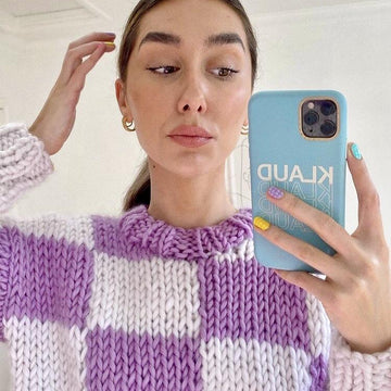 Klaudia Checkered Jumper