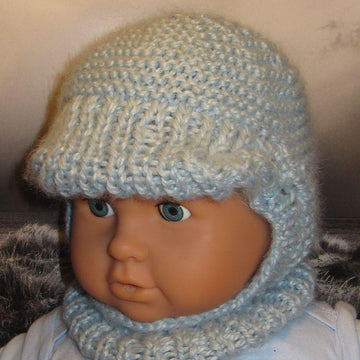 Baby Peak Garter Stitch Balaclava