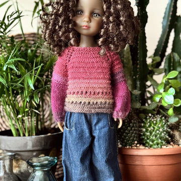 Pullover Berry Mood for Ruby Red Doll