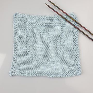 Shield knitted Granny square