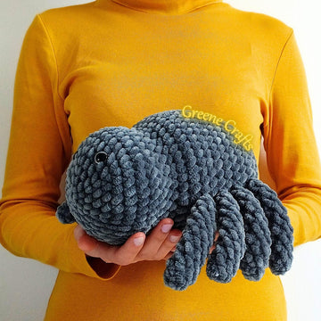 No Sew Spider Crochet Pattern for Beginners - Plush Toy for Halloween