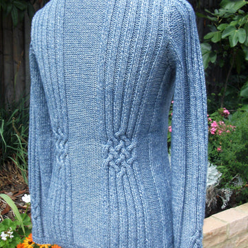 Sweater with Celtic Knot Cabling