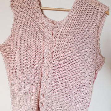 Top with cable detail back