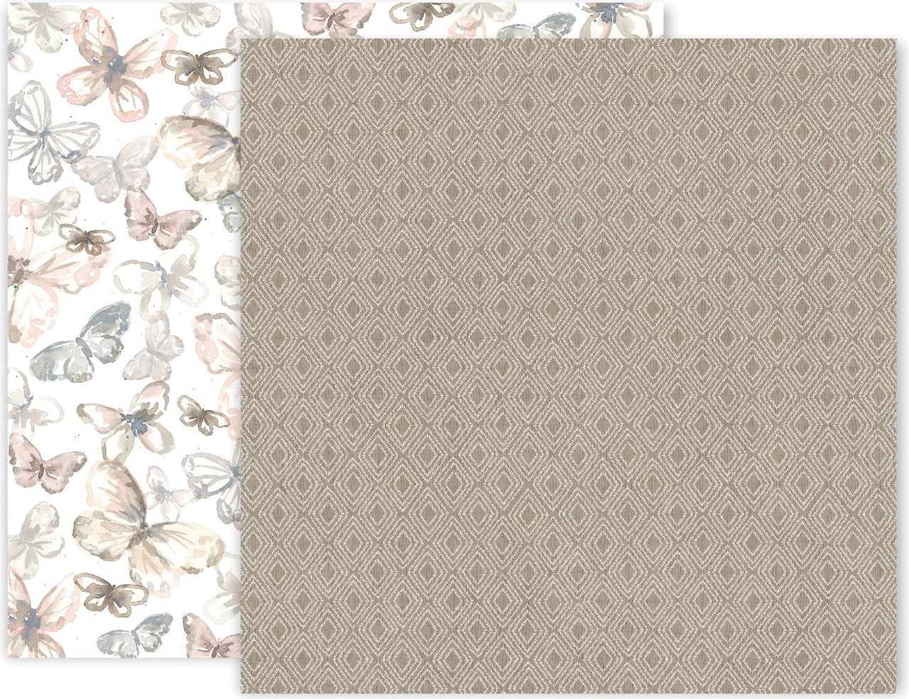 American Crafts Indigo & Ivy Double-Sided Cardstock 12"X12" 25/Pkg - #3