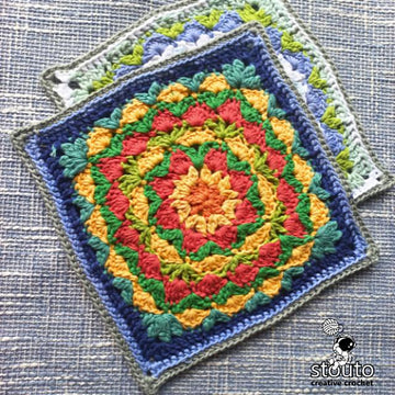 Dahlia Flower Granny Square