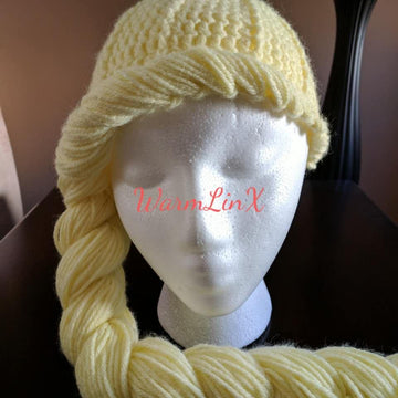 Princess Hair Wig (with Crown)