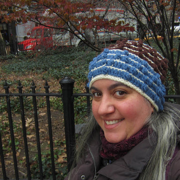 Chevrons and Stripes Slouchy Hat