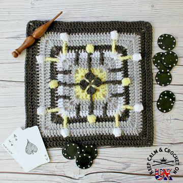 Poppin' Spades Afghan Square