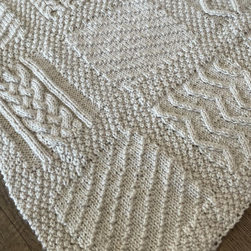 Seamless Knit Square Afghan