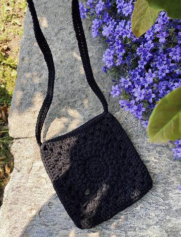 SUNFLOWER Bag - crochet pattern - crochet bag / summer shoulder bag