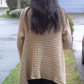 V-Stitch Seamless Drape Front Cardigan