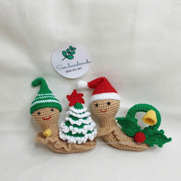 Wreath Snail- Crochet pattern - PDF file- English