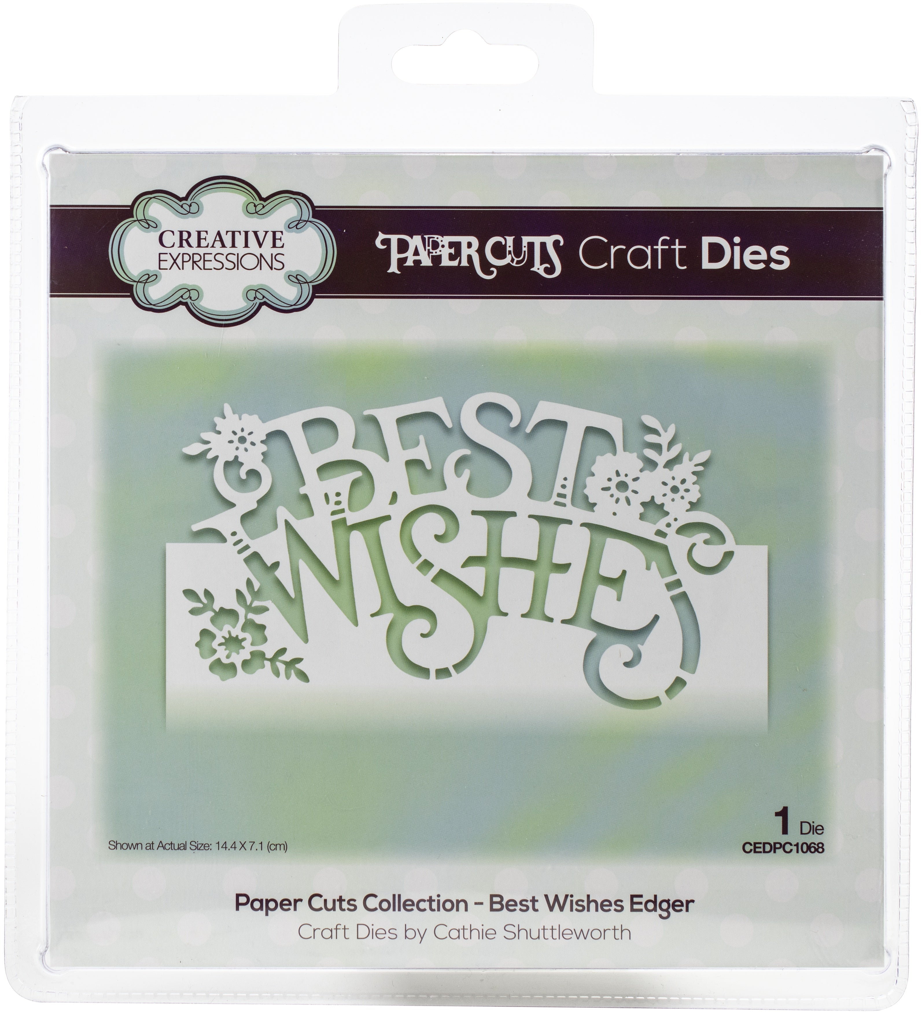 Creative Expressions Paper Cuts Edger Craft Dies - Best Wishes