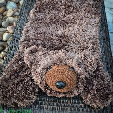 Faux Bear Skin Nursery Rug