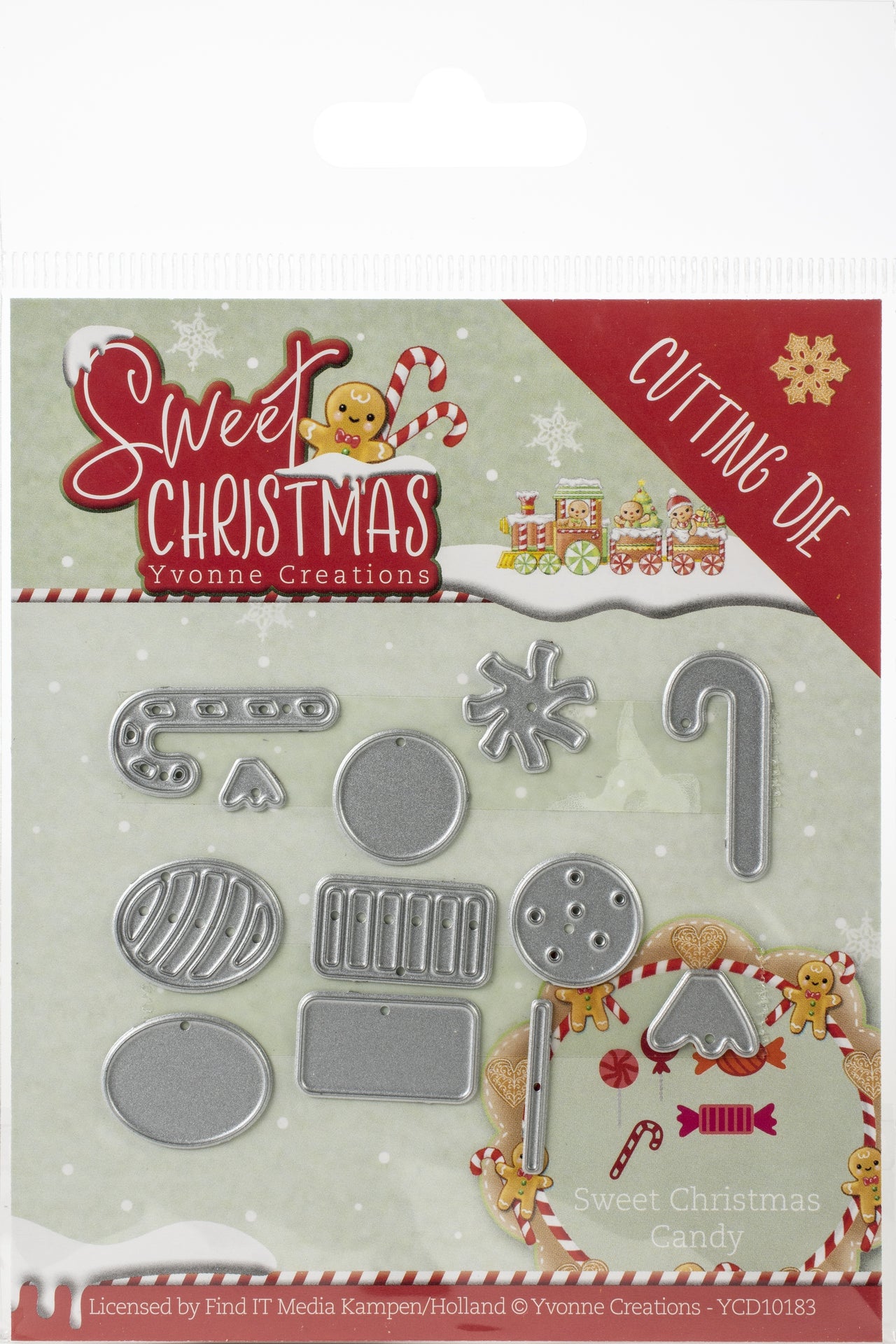 Find It Trading Yvonne Creations Die - Candy, Sweet Christmas