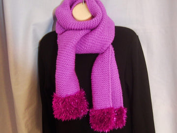 Tinsel Trim Scarf